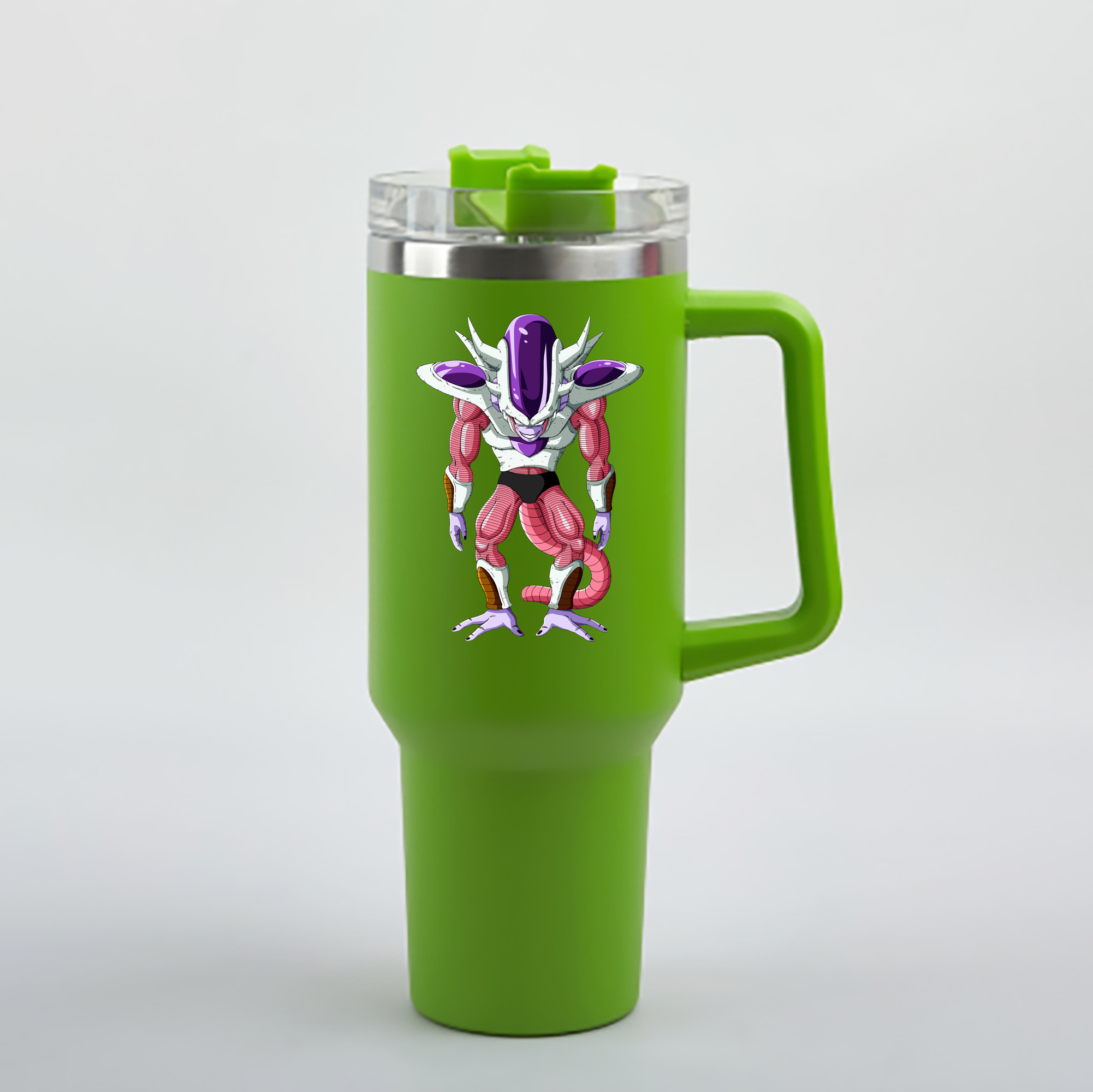 （画像用） ドラゴンボール フリーザ DRAGON BALL Frieza 1200mL車用タンブラー - クリスタルステッカー（プラスチックストロー付き）